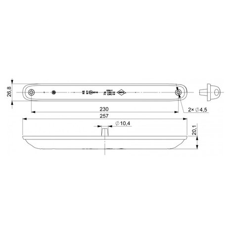 Horpol LED Mist- en Achteruitrijlicht Slim Design LZD 2252