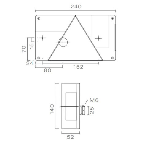 Achterlicht Aspöck Multipoint 1 Rechts + Achteruitrijlicht