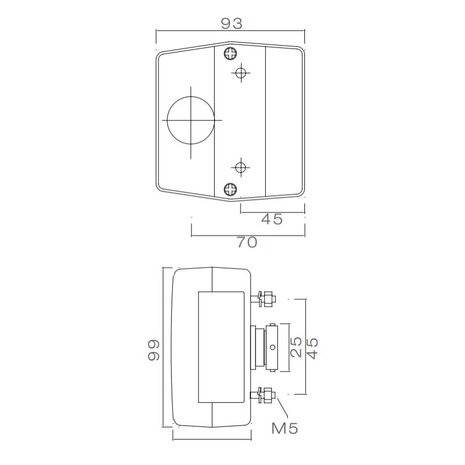 Aspöck Minipoint met kentekenverlichting