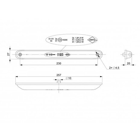 Horpol LED Achterlicht Slim Design LZD 2246