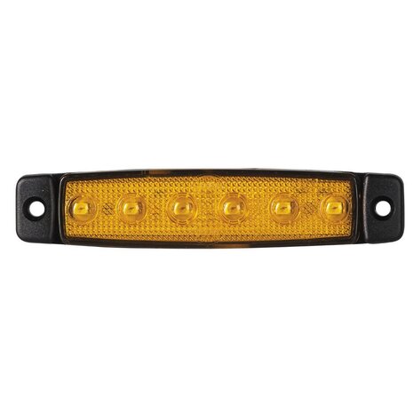 LED Zijmarkering oranje kort 12V