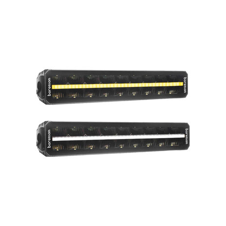 Boreman LED Lightbar + Stadslicht Wit of Oranje 17"