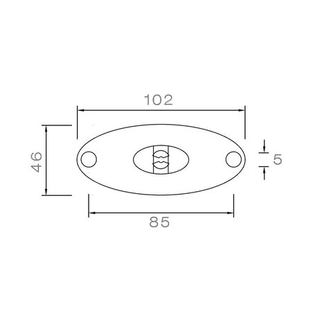 Aspöck LED Markeringslamp Flatpoint II 0,5m Kabel 12V