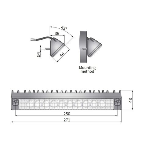 LED Werklamp CRP1 Langwerpig 2200LM Wit