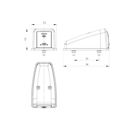 Horpol LED Toplamp Oranje Neon Vierkant | LD-3112