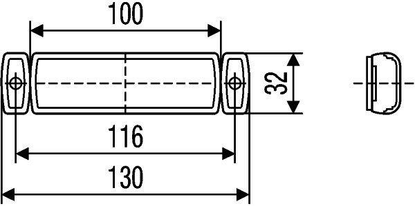 HELLA LED positielicht 24V Wit | 2PG 011 422-091