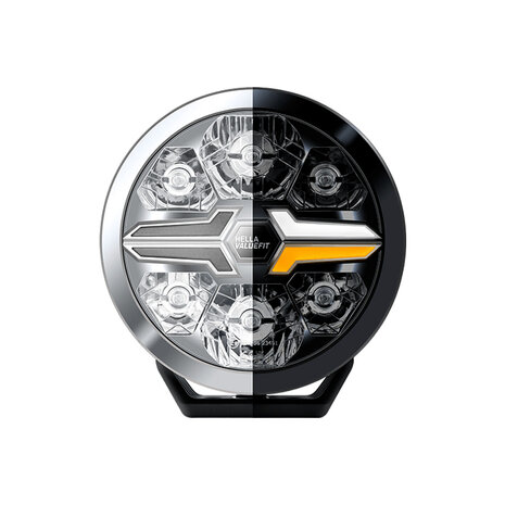 Hella LED Verstraler Blade 7" Zwart Wit/Oranje Positielicht Ref 50
