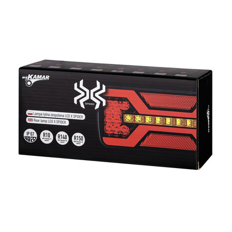 X-Spider LED Achterlicht + Achteruitrijlicht | 5P Bajonet | Rechts