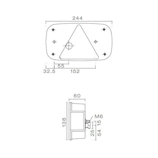 Aspöck Multipoint III Achterlicht Links