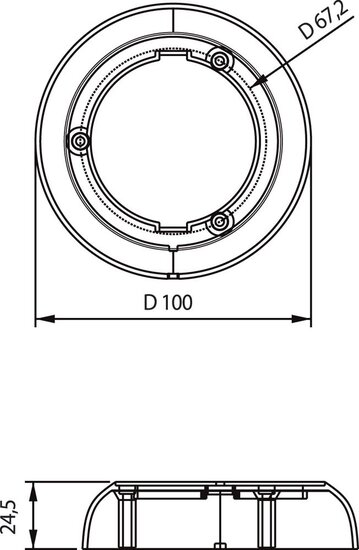 Omhulsel voor LED interieurlamp