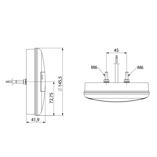 Horpol LED Mist- en Achteruitrijlamp Hamburger LZD 741