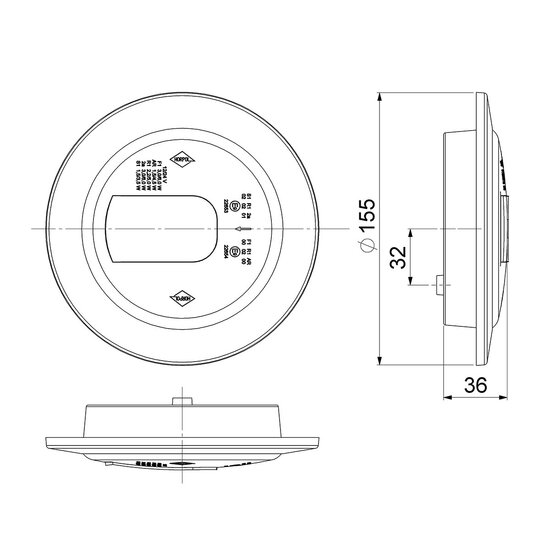 Horpol LED Mist- en Achteruitrijlamp Links Chrome LUNA LZD 2452