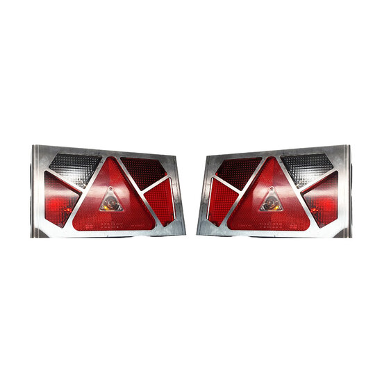Set RVS Achterlicht Beschermers Voor Aspöck Multipoint 5