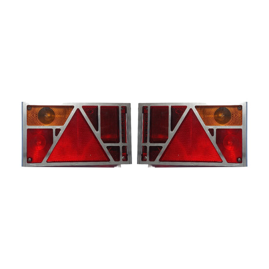 Set RVS Achterlicht Beschermers Voor Asp&ouml;ck Multipoint 1