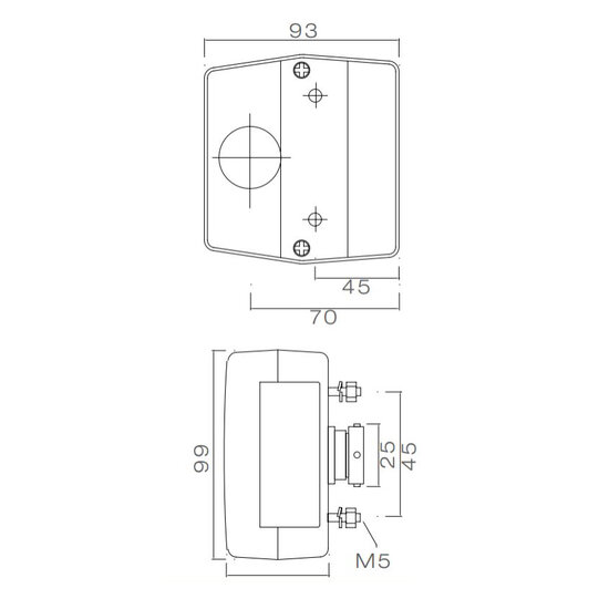 Aspöck Minipoint met kentekenverlichting