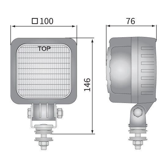 LED achteruitrijlamp