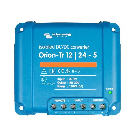 Victron DC Omvormer 12V > 24V | Orion-Tr 12/24-5A (120W)