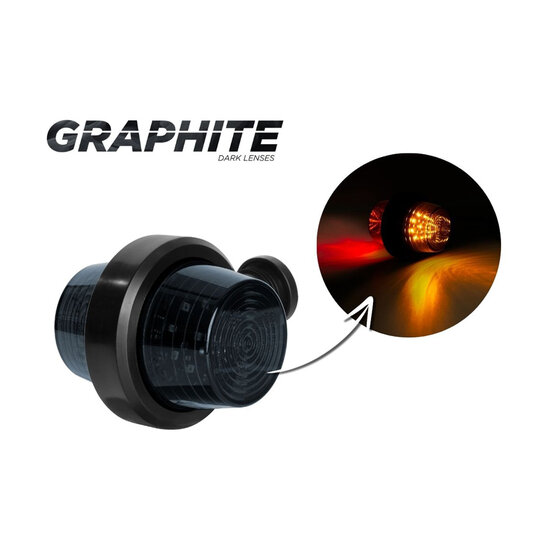 Horpol LED Breedtelamp 2-Functies Kort Universeel Dark-Look 5M Kabel