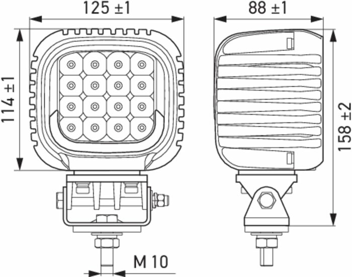Hella S5000 2.0 LED Verstraler 5000LM + Wit/Geel Positielicht