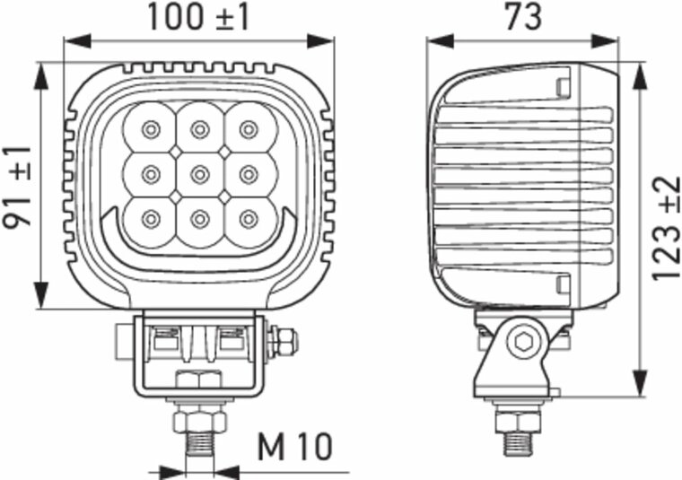 Hella S3000 2.0 LED Verstraler 3000LM 12-24V Verstraler | 1GA 357 109-041