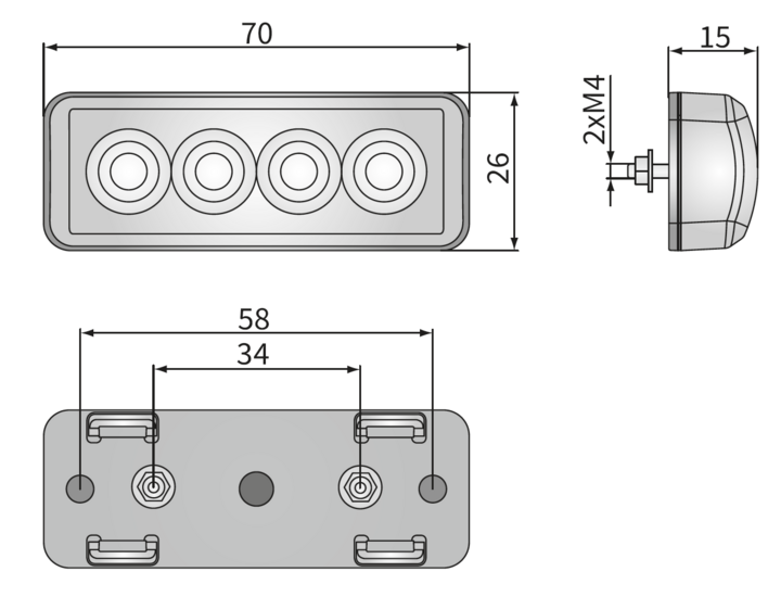 Wesem Markeringslamp Wit | ESP2.60410