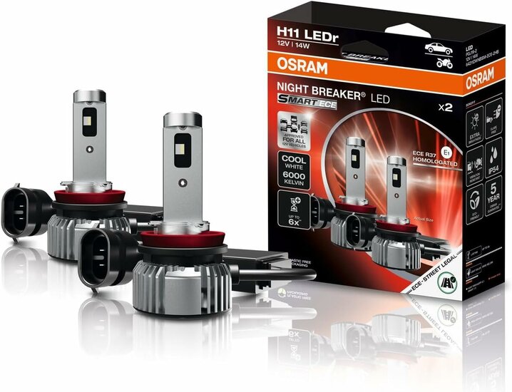 Osram Night Breaker LED Smart ECE H11 Set