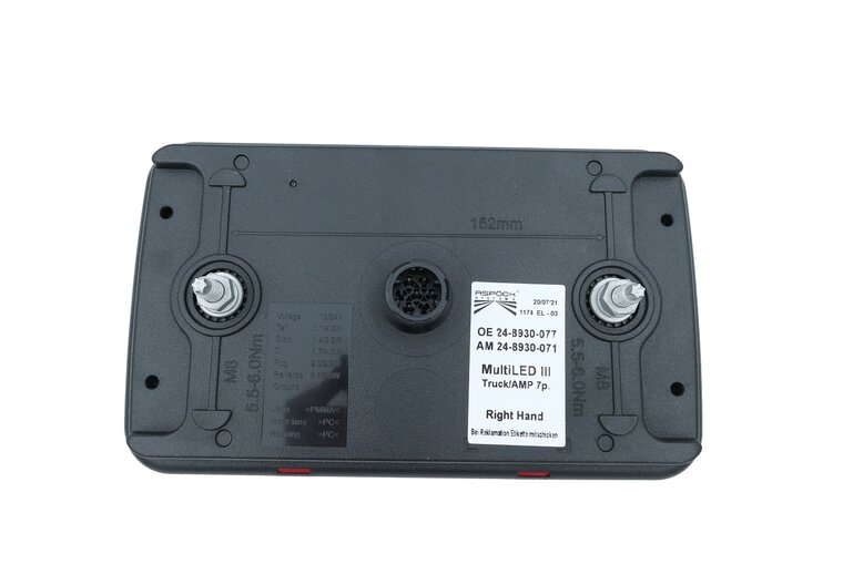 Asp&ouml;ck MultiLED III Achterlicht 12V-24V 7-Pin AMP | Rechts