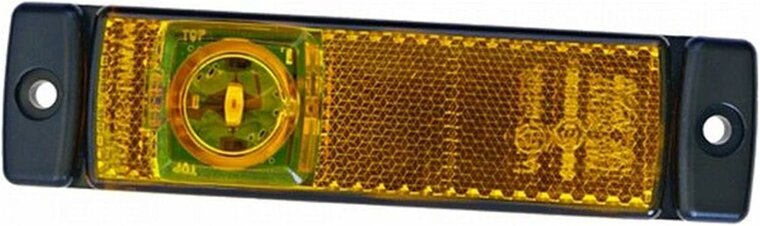 Zijmarkeringsl led 12V hor mont 130x32mm 2PS 008 645-011