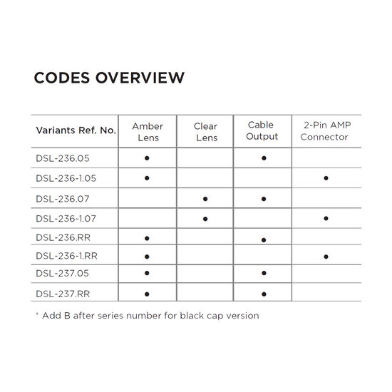 Dasteri LED Richtingaanwijzerlamp DSL-237.05