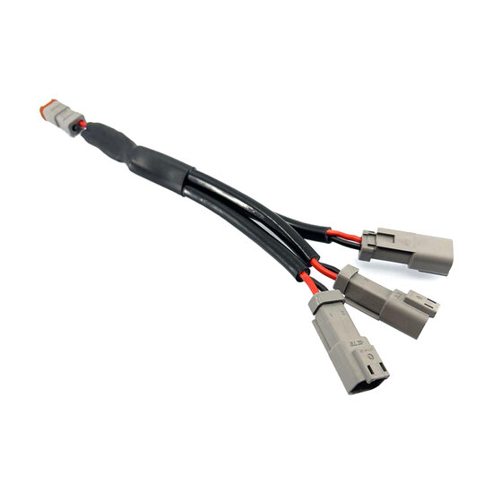 2-Polig Deutsch-DT Splitter | 1x Female > 3x Male