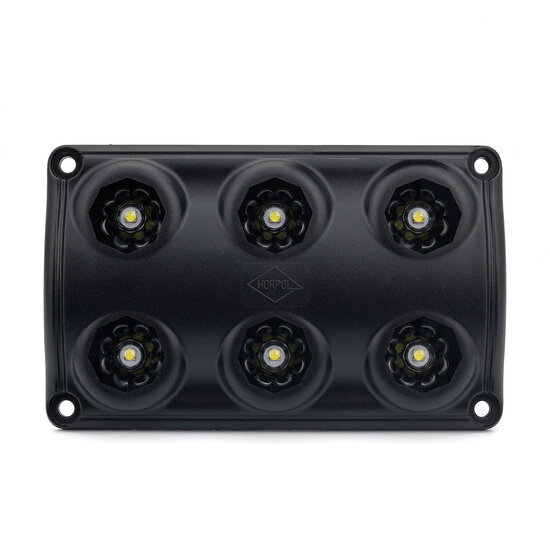 Horpol LED Interieurlamp Zwart 12-24V | 6-LEDS