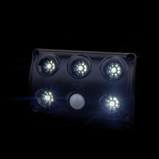 Horpol LED Interieurlamp Zwart 12-24V | Bewegingssensor