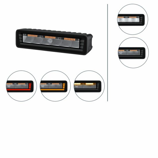 HELLA Black Magic Edgeless Pro Mini 7 inch Achteruitrijlamp | 500 lumen
