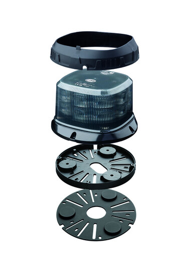 HELLA K-LED QUADRA LED Zwaailamp Oranje | Smoke