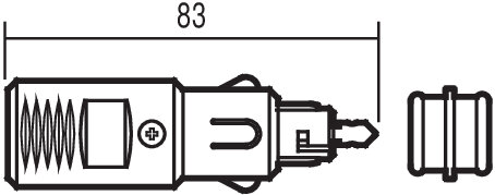 HELLA Sigarettenstekker / DIN ISO 4165 stekker | 12/24V met 8A zekering
