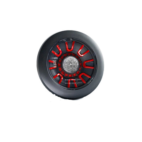 Fristom FT-314 LED Achterlicht 3-Functies Zwart Inbouw