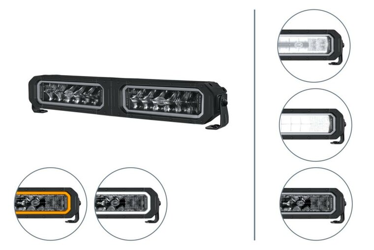 HELLA Black Magic Tough Pro Twin 18" LED Lightbar | 1.800 lumen