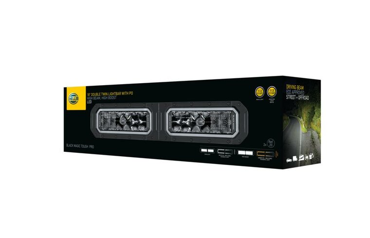 HELLA Black Magic Tough Pro Twin 18" LED Lightbar | 1.800 lumen
