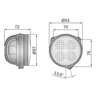 LED Werklamp Breedstraler 1500LM + Kabel