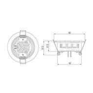 LED Interieurlamp Inbouw 3-Leds