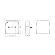 Fristom FT-222 LED Achterlicht 3-Functies 12V Bajonet