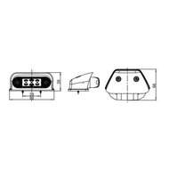 Horpol LED Toplamp Ovaal Wit LD-230