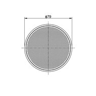 Reflector Rond Met Plakstrip Ø79mm Rood