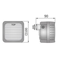 LED Werklamp Breedstraler 1500LM + Kabel + Achtermontage