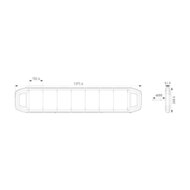 Hella LED Zwaaibalk 137cm + Bedieningspaneel 4m Kabel | 2RL 014 567-021