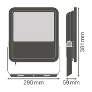 Ledvance 125W LED Bouwlamp 230V Zwart 4000K Neutraalwit