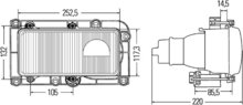 Hella Koplamp DE H1 24V Met kabel rechts | 1DL 007 872-087