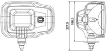 Hella Koplamp C310 H4 12V staande montage Links | 1EA 328 450-417
