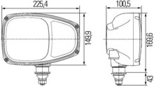 Hella Koplamp Combi 220 12V Deutsch Met Knipperlicht r | 1EE 996 174-261