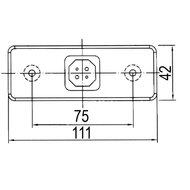 LED Zijmarkering Oranje 24V